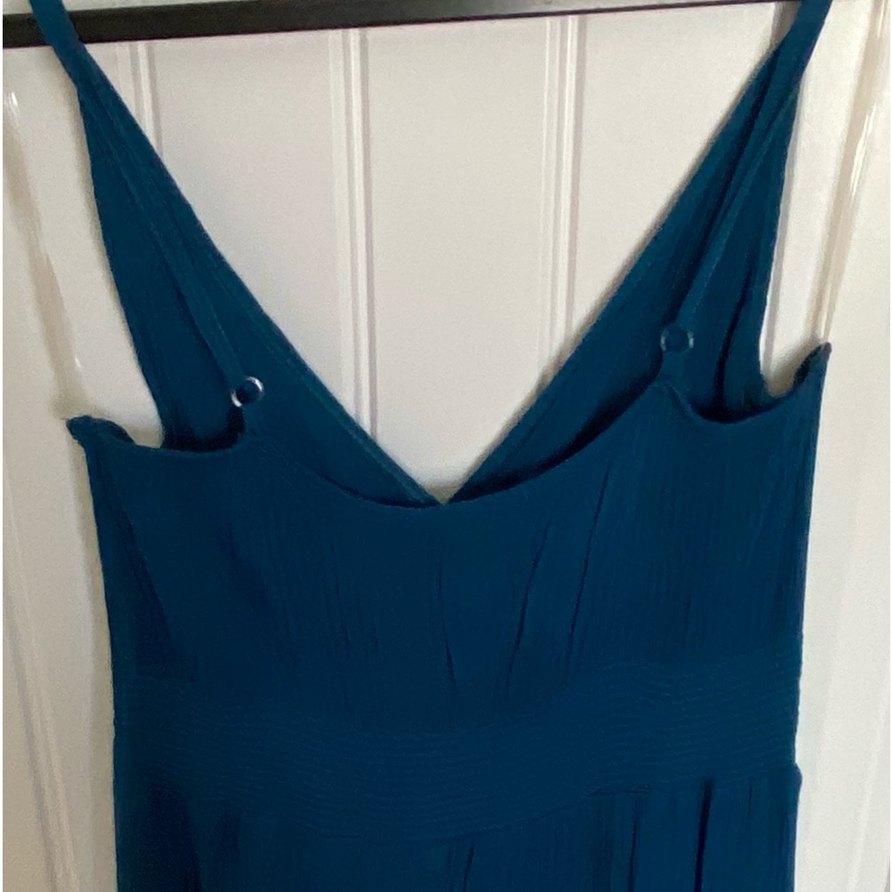 Teal blue maxi dress